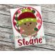 Ginger Girl Peeking | Machine Embroidery Designs by JuJu/ Stitch Away Applique 