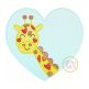 Giraffe Heart Sketch | Machine Embroidery Designs by JuJu
