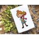 Fall Stix People | Machine Embroidery Designs by JuJu