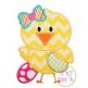 Easter Chick Girl Applique | Machine Embroidery Designs by JuJu