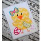 Easter Chick Girl Applique | Machine Embroidery Designs by JuJu