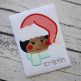 Girl Fluffy Hat Applique | Machine Embroidery Designs by JuJu