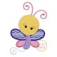 Girly Butterfly Applique | Machine Embroidery Designs by JuJu