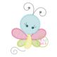 Girly Butterfly Sketch Embroidery | Machine Embroidery Designs by JuJu
