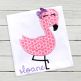 Flamingo Girl | Machine Embroidery Designs by JuJu