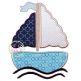 Girly Sailboat Applique | Machine Embroidery Designs by JuJu