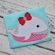 Girly Whale Applique | Machine Embroidery Designs by JuJu