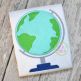 Globe Applique Design | Machine Embroidery Designs by JuJu