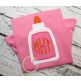 Glue Bottle Applique | Machine Embroidery Designs by JuJu