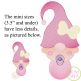 Gnome Baby Girl Sketch | Machine Embroidery Designs by JuJu