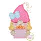 Gnome Birthday Girl Applique Design | Machine Embroidery Designs by JuJu