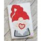 Gnome Holding Heart Boy Applique Design | Machine Embroidery Designs by JuJu