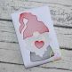 Gnome Holding Heart Boy Sketch Embroidery Design | Machine Embroidery Designs by JuJu