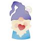 Gnome Holding Heart Boy Sketch Embroidery Design | Machine Embroidery Designs by JuJu