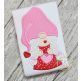 Gnome Holding Heart Girl Applique Design | Machine Embroidery Designs by JuJu