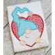 Gnome in Heart Boy Applique Design | Machine Embroidery Designs by JuJu