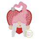 Gnome in Heart Girl Applique Design | Machine Embroidery Designs by JuJu