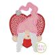 Gnome in Heart Girl Applique Design | Machine Embroidery Designs by JuJu