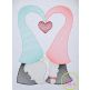Gnome Love Sketch Embroidery Design | Machine Embroidery Designs by JuJu