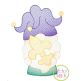 Gnome Mardi Gras Sketch Embroidery Design | Machine Embroidery Designs by JuJu
