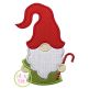 Gnome with Candy Cane Applique | Machine Embroidery Designs by JuJu