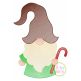 Gnome with Candy Cane Sketch Embroidery | Machine Embroidery Designs by JuJu