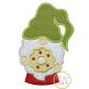Gnome with Wreath Applique | Machine Embroidery Designs by JuJu