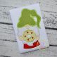 Gnome with Wreath Applique | Machine Embroidery Designs by JuJu