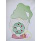 Gnome with Wreath Sketch Embroidery | Machine Embroidery Designs by JuJu