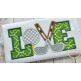 Golf Love Applique | Machine Embroidery Designs by JuJu