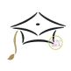 Graduation Cap Embroidery | Machine Embroidery Designs by JuJu