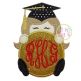 Grad Peeker Girl Applique | Machine Embroidery Designs by JuJu