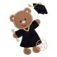 Graduation Bear Applique | Machine Embroidery Designs by JuJu