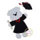 Graduation Dog Applique | Machine Embroidery Designs by JuJu