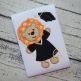 Graduation Lion Applique | Machine Embroidery Designs by JuJu
