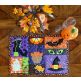 In The Hoop Halloween Placemat 2 | Machine Embroidery Designs by JuJu