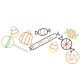 Halloween Candy Border Bean Embroidery | Machine Embroidery Designs by JuJu