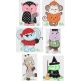 Halloween Costume Critters Applique Machine Embroidery Designs by JuJu 