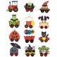 Halloween Train Applique Machine Embroidery Designs by JuJu