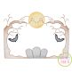 Halloween Trees Frame Sketch Embroidery | Machine Embroidery Designs by JuJu