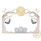 Halloween Trees Frame Sketch Embroidery | Machine Embroidery Designs by JuJu