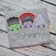 Halloween Trio Boy Sketch | Machine Embroidery Designs by JuJu