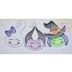 Halloween Trio Girl Sketch | Machine Embroidery Designs by JuJu