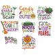 Halloween Word Art Set 2 Machine Embroidery Designs by JuJu
