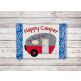 ITH Happy Camper Mug Rug | Machine Embroidery Designs by JuJu