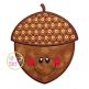 Happy Acorn Applique | Machine Embroidery Designs by JuJu