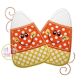 Happy Candy Corn Applique | Machine Embroidery Designs by JuJu