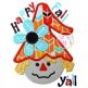 Scarecrow Girl Happy Fall Y'all Applique | Machine Embroidery Designs by JuJu