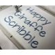Happy Giraffe Scribble Embroidery Font | Machine Embroidery Designs by JuJu