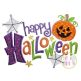 Happy Halloween Jack O Lantern Applique | Machine Embroidery Designs by JuJu